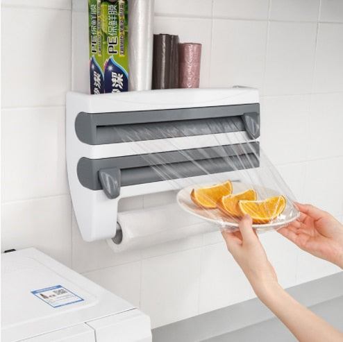 3-in-1 Foil Cutter and Kitchen Roll Holder