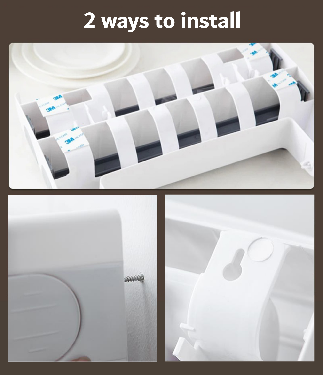3-in-1 Foil Cutter and Kitchen Roll Holder