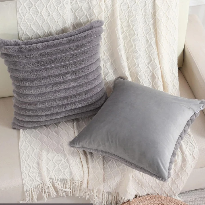 Fluffy Faux Fur Cushion Cover