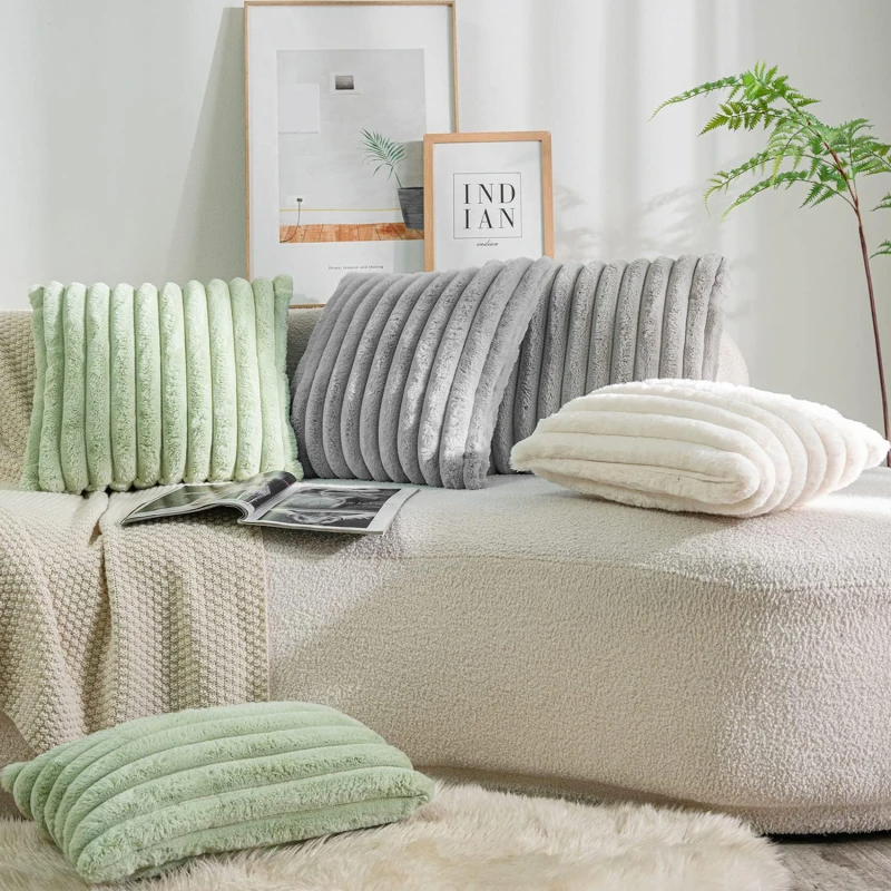 Fluffy Faux Fur Cushion Cover