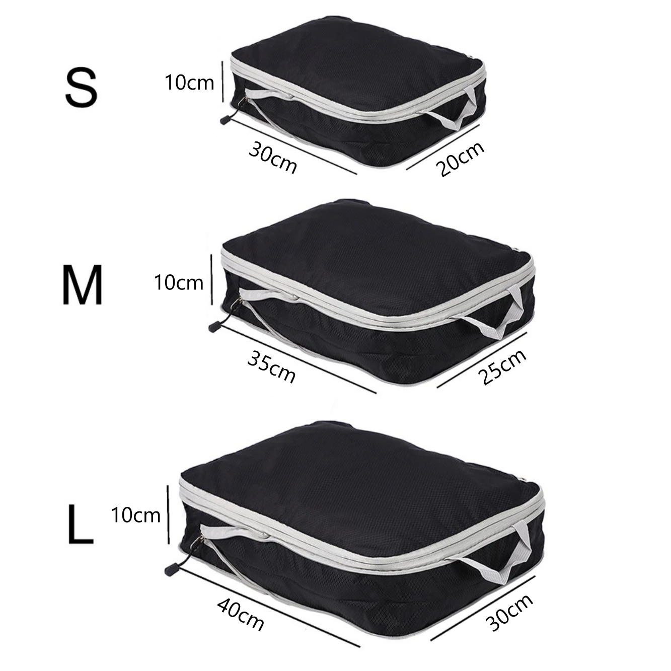 Compression Packing Bags for Home and Travel - Set of 3