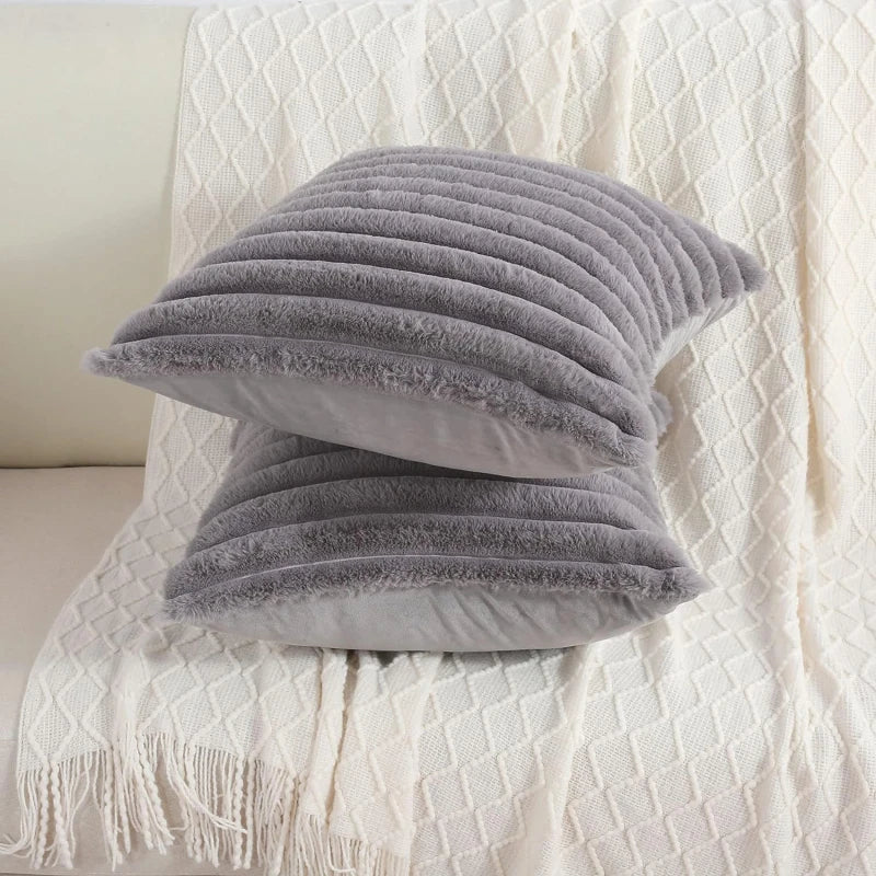 Fluffy Faux Fur Cushion Cover
