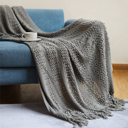 Knitted Sofa Blanket