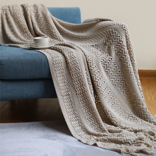 Knitted Sofa Blanket