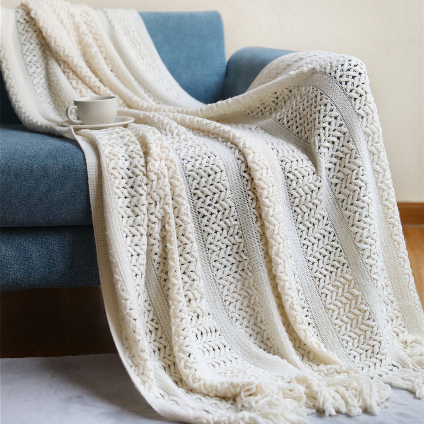 Knitted Sofa Blanket