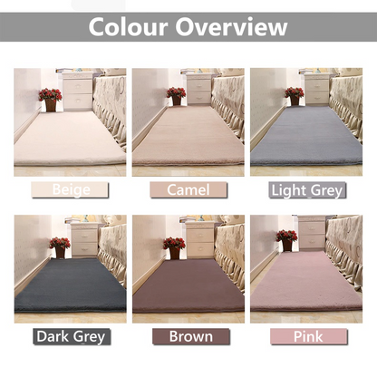 Soft Faux Rabbit Fur Rug