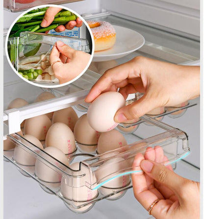 Transparent Refrigerator Organizer Drawer