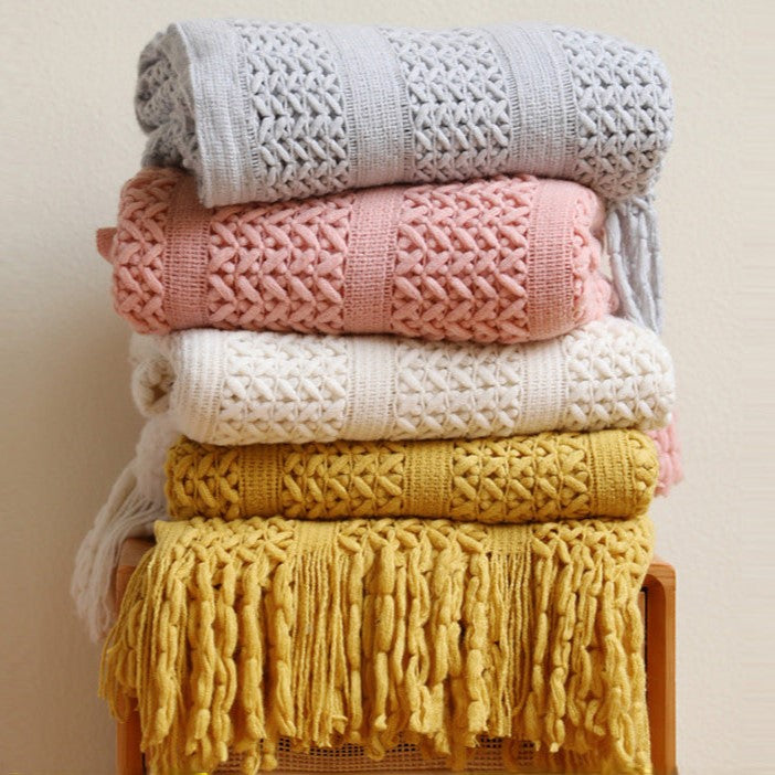 Knitted Sofa Blanket