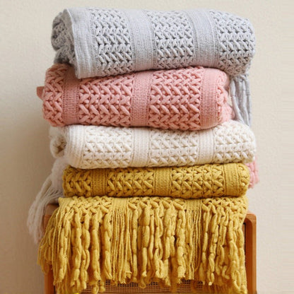 Knitted Sofa Blanket
