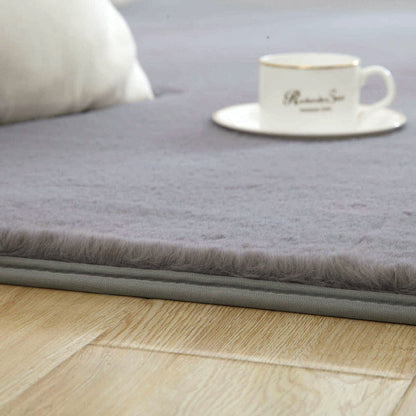 Soft Faux Rabbit Fur Rug