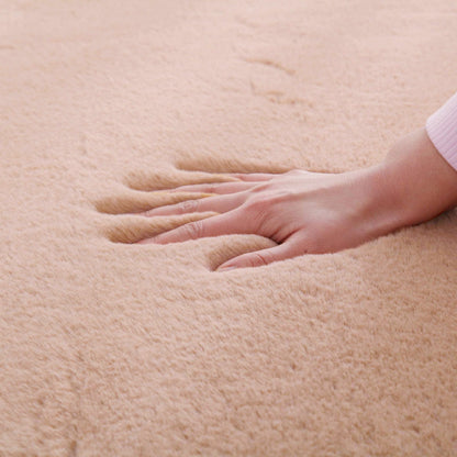 Soft Faux Rabbit Fur Rug